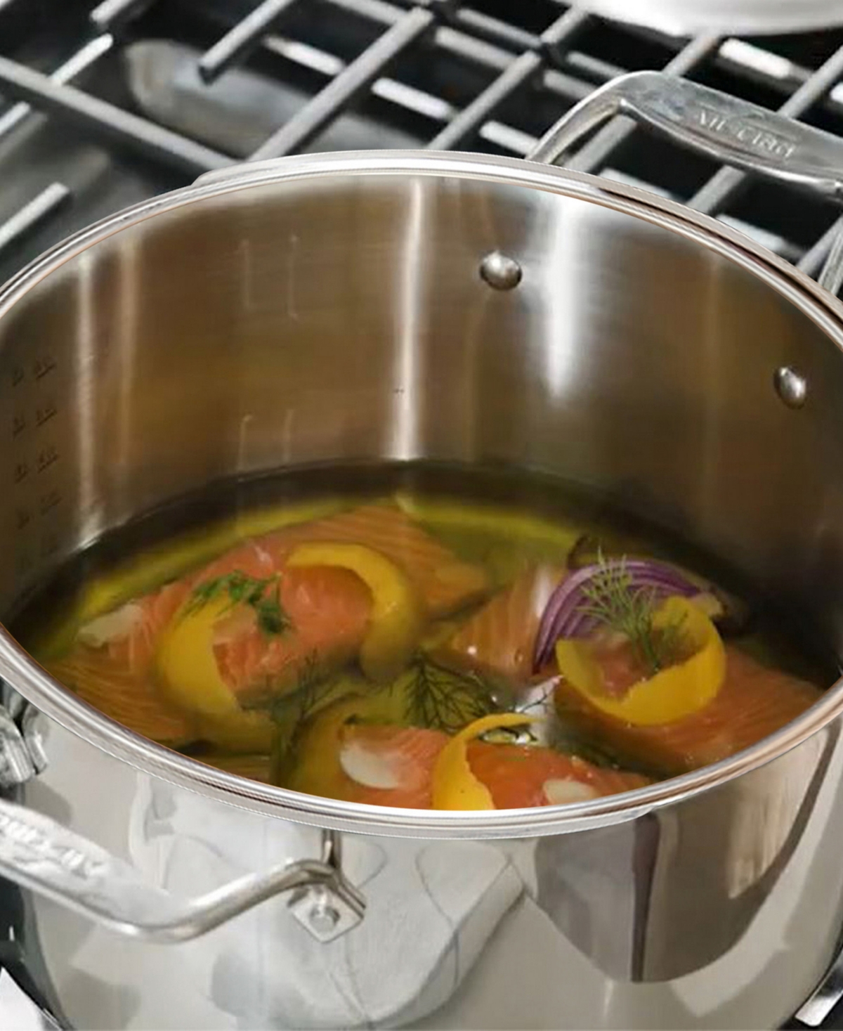 All-Clad Simply Strain Stainless Steel 6-quart Multipot with Straining Lid