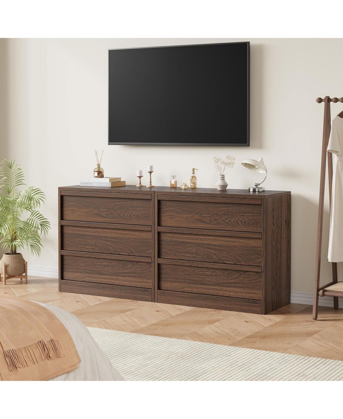 gaomon Drawer Dresser for Bedroom, Nightstand 4 Chest of Drawers with Large Storage, Small Modern Bedside End Table Living Room