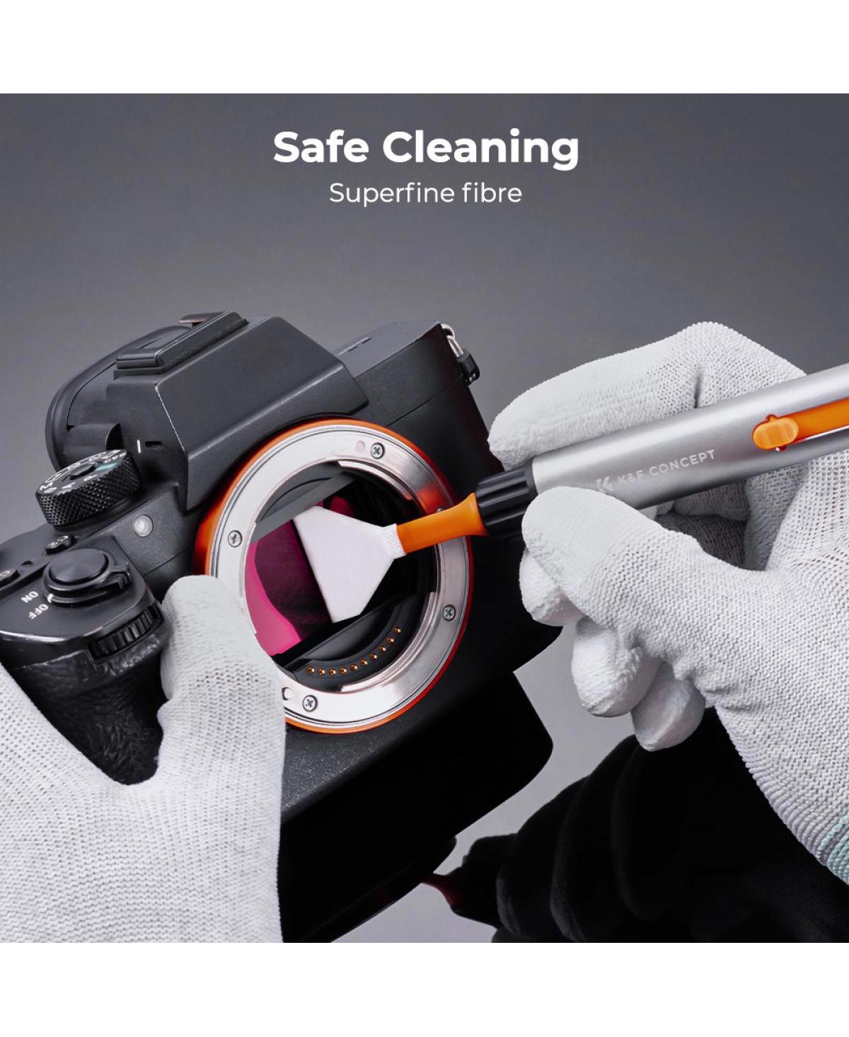 K&F Concept Versatile Switch Cleaning Pen Kit with 6x Full-Frame Sensor Cleaning Swab