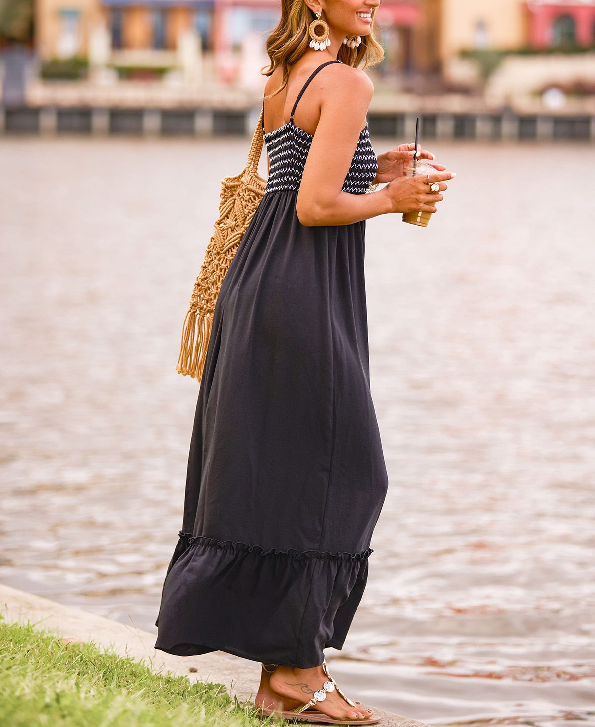 Cupshe Women's True Story Maxi Beach Dress