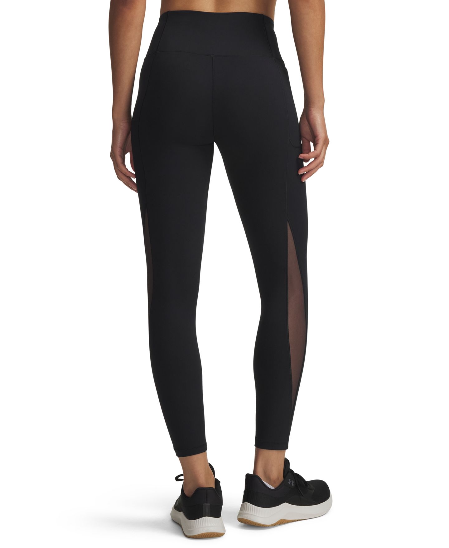 Женские леггинсы Under Armour Ankle Length Motion Mesh, цвет: Чёрный — фото 3