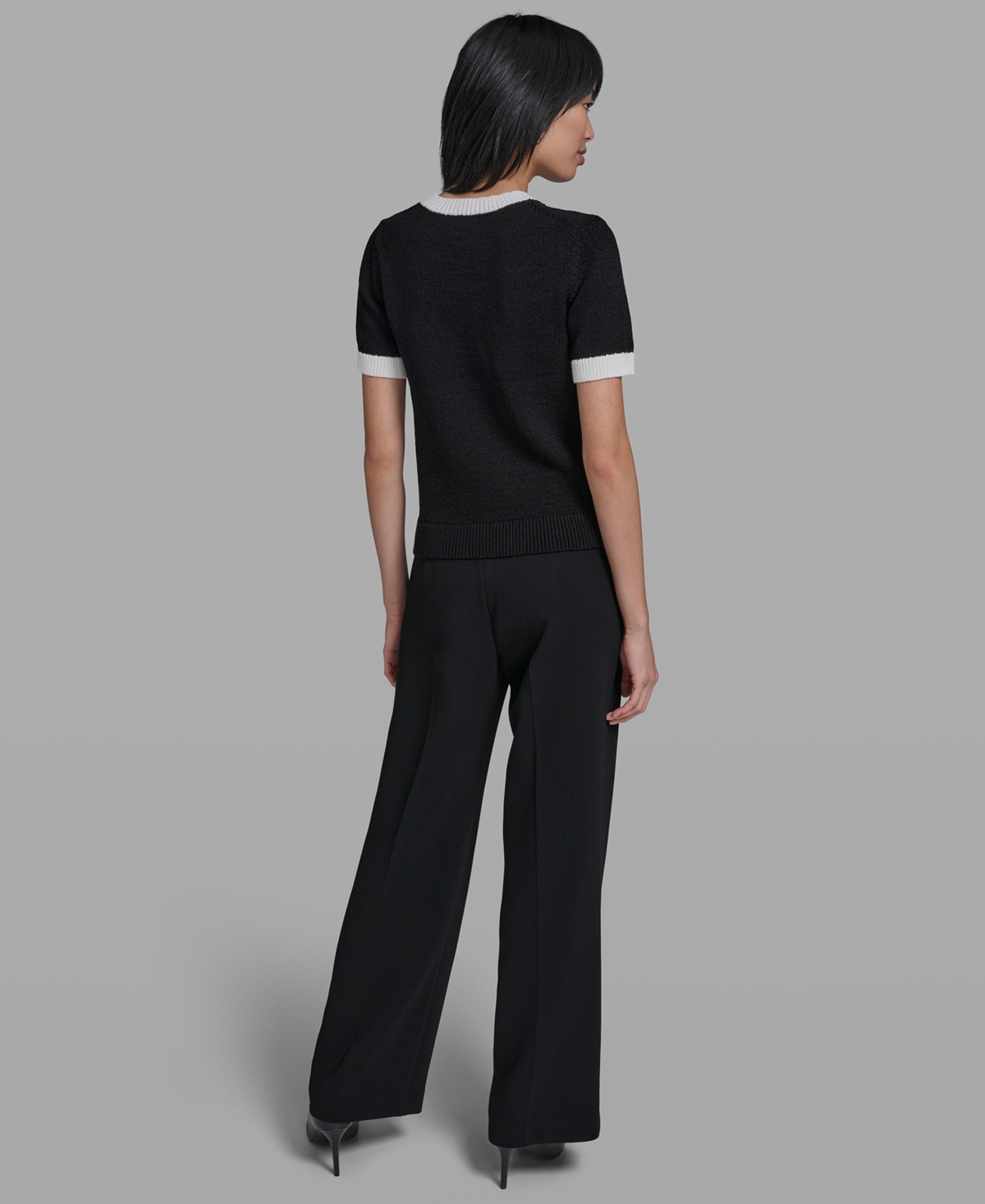Karl Lagerfeld Paris Petite Crewneck Sweater