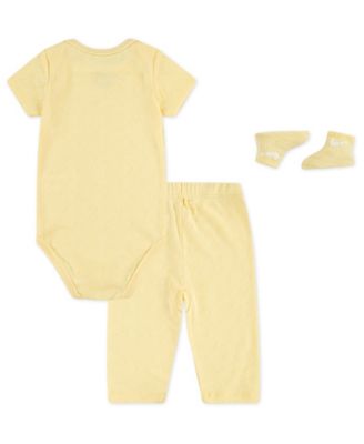 Baby Girls' Pointelle Bodysuit, Pants and Socks, 3-Piece Set