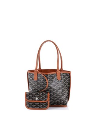 Mini Anjou Reversible Tote Coated Canvas