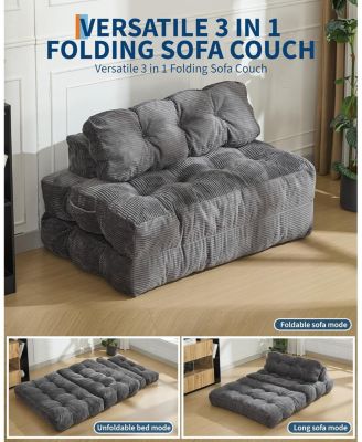 LED Bed Frame with Storage Headboard & Drawers - No Box Spring Needed