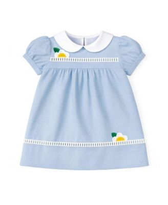 Baby Girl Pincord Dress With Flowers