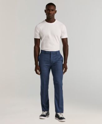 Men's Slim-Fit Gripper Waist Dress Pants