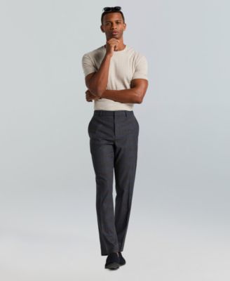 Men's Slim-Fit Flat Front Dress Pants