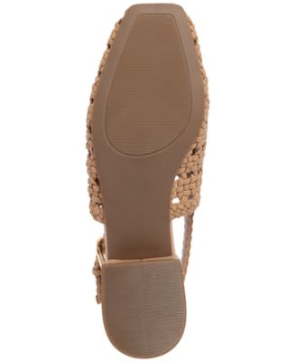 Women's Mateson Woven Block Heel Slingback Flats