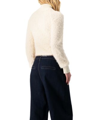 Women's High Neck Fringe Blouse