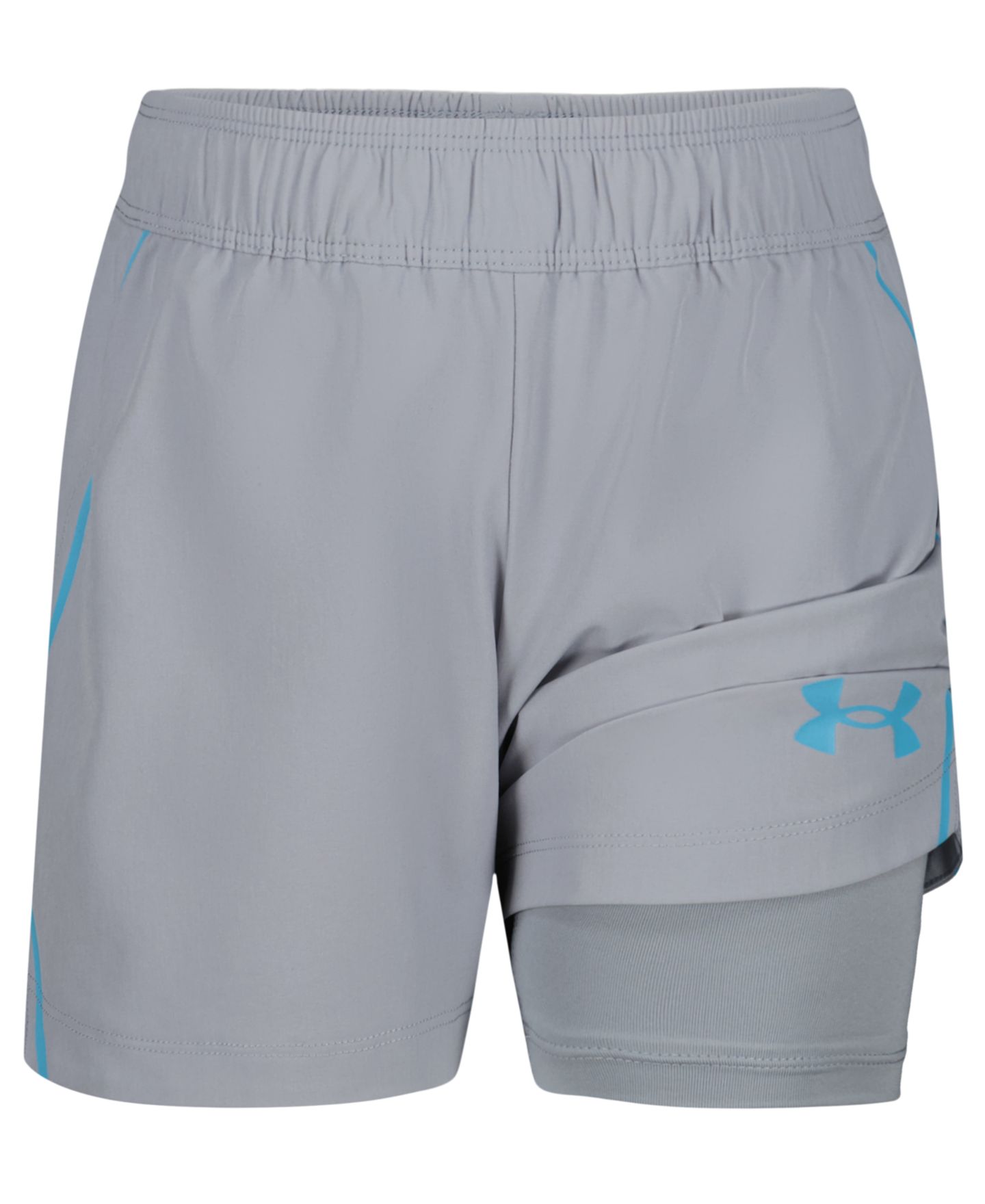 Шорты Under Armour Reflect Logo Shorts для мальчиков, цвет: Серый — фото 3
