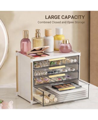 4-Drawer Makeup Organizer - Clear Acrylic Vanity Storage