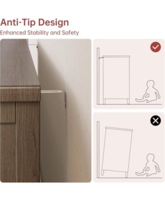 Vintage 6 Drawer Dresser for Bedroom, Tall Wood Dresser with Tapered Legs Support Dresser