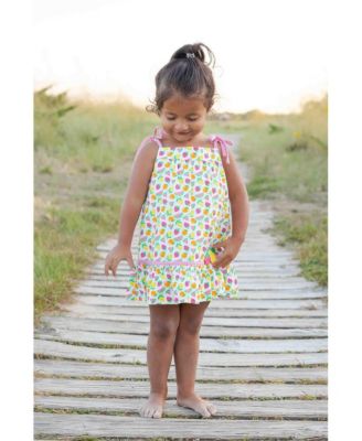 Toddler Girls Printed Seersucker Dress With Fruit