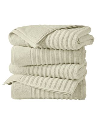 Luxury Combed Cotton Bath Towel Set, 4-Piece