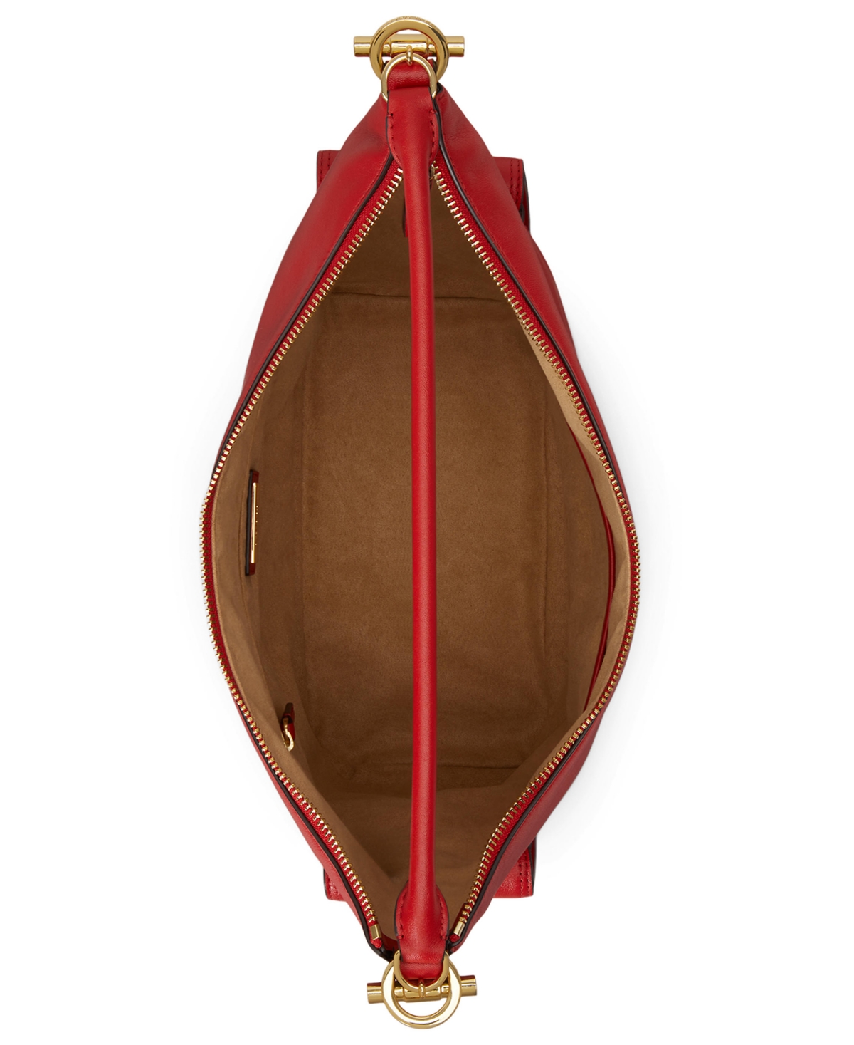 Lauren Ralph Blaike Large Soft Nappa Leather Shoulder Bag