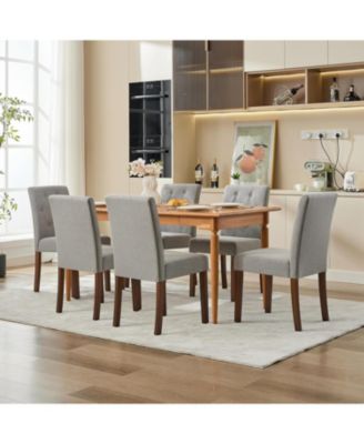 gaomon Upholstered Dining Chairs Set of 2, Tufted Parsons Kitchen Chair with Wood Legs