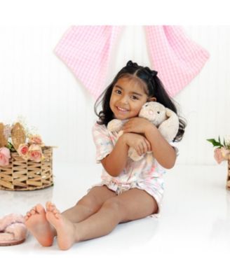 Little Girls Gingham Trellis Lounge Set