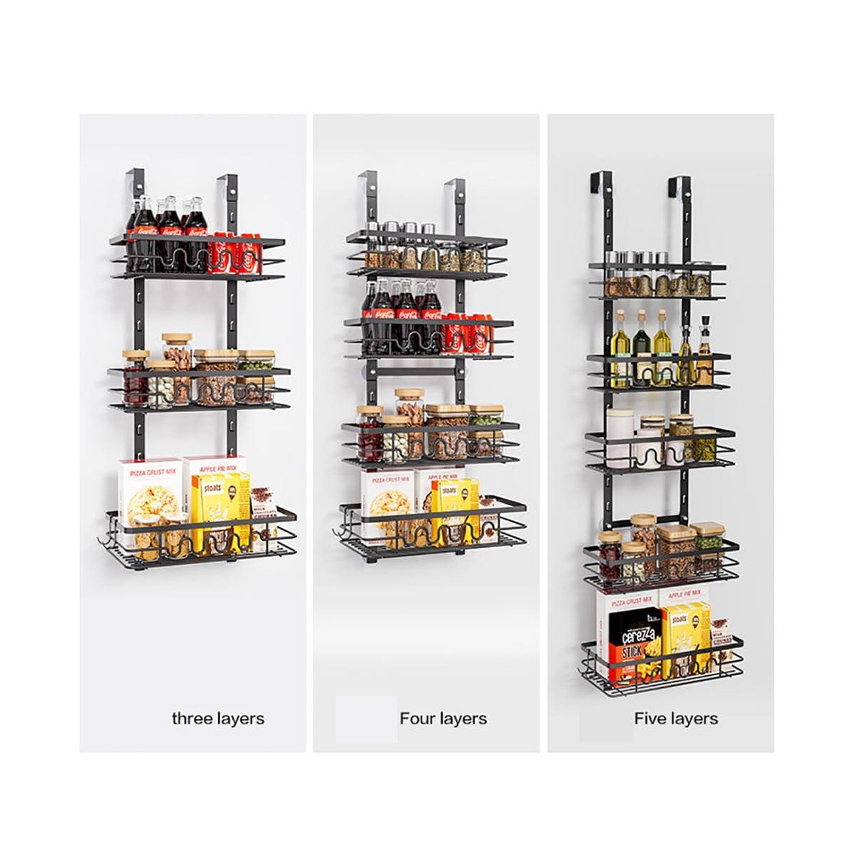 Homfan Over The Door Pantry Organizer, Bathroom Organizer Shelves