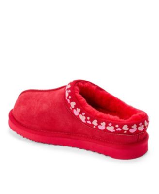 Fireside by Women's Greta Genuine Shearling Clog Slipper with Embroidery