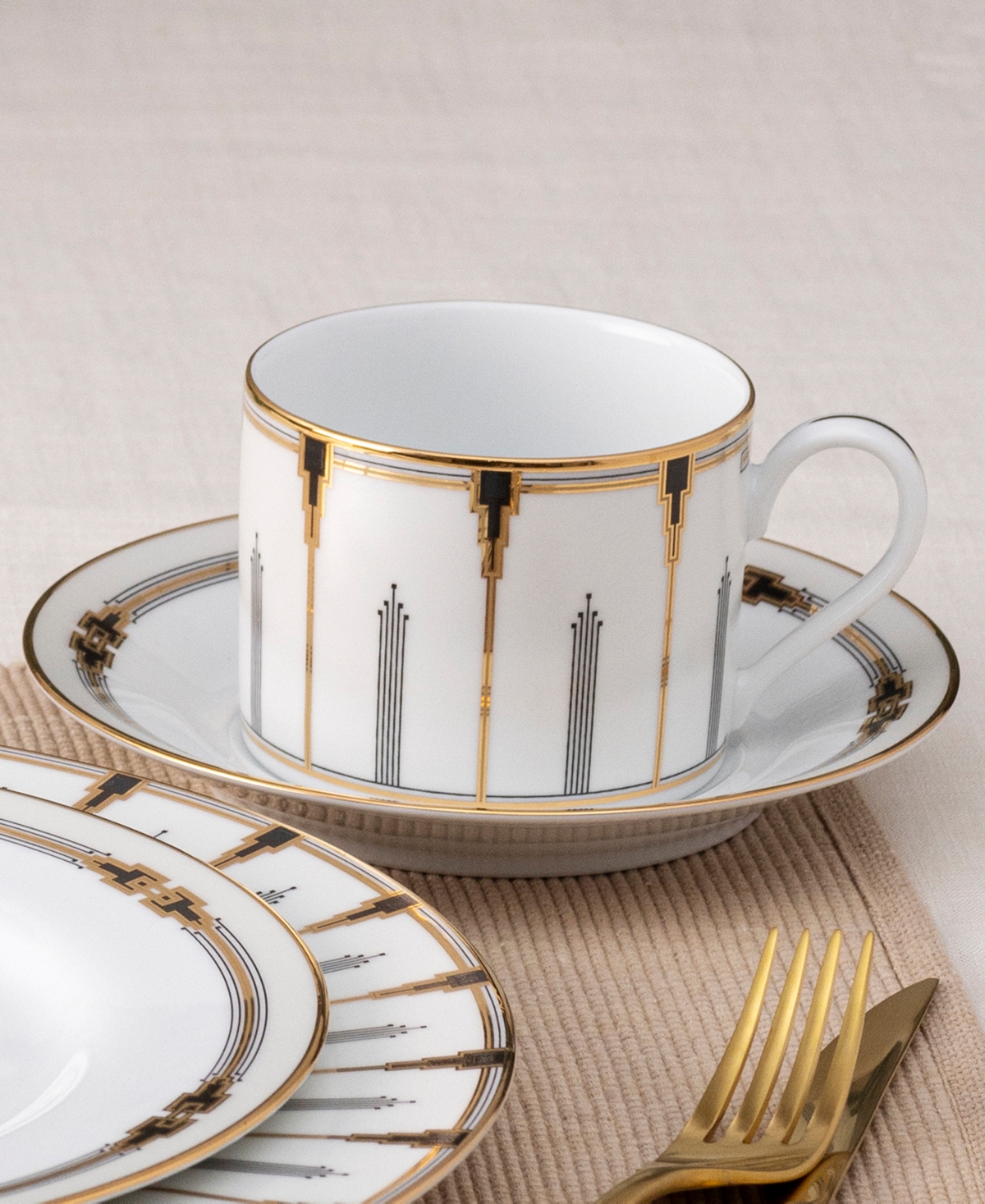Noritake Empire Gold-Tone Cups, Set of 4