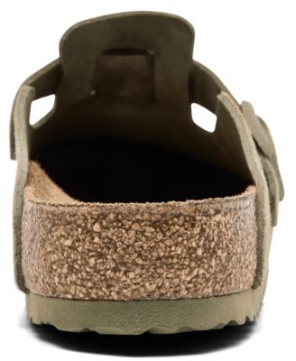 Men's Boston Suede Leather Casual Clogs from Finish Line