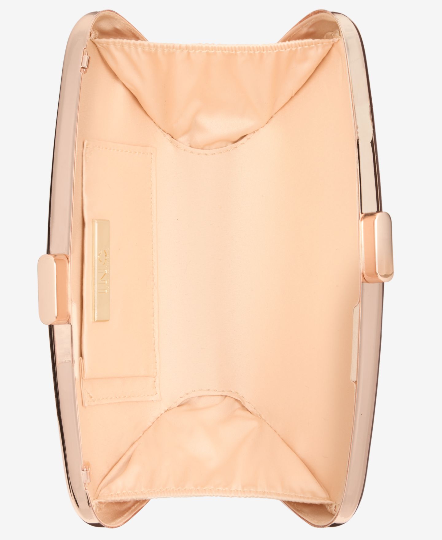 Женский клатч I.N.C. International Concepts Minaudiere Metallic Small Clutch Handbag, цвет: Розовое золото — фото 4
