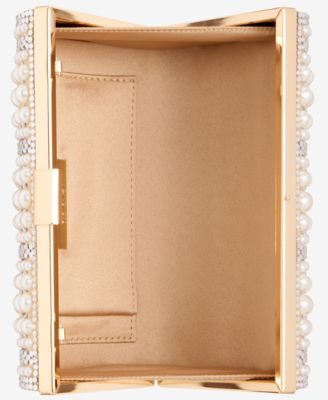 Ranndi Crystal & Imitation Mini Pearl Clutch Handbag