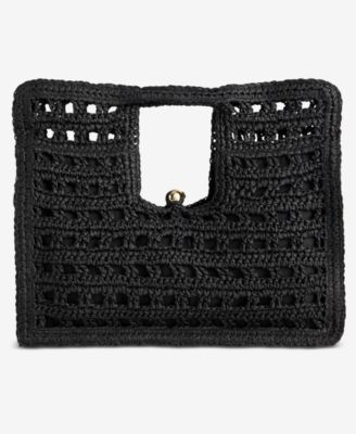 I.N.C. International Concepts Square Straw Tote Bag