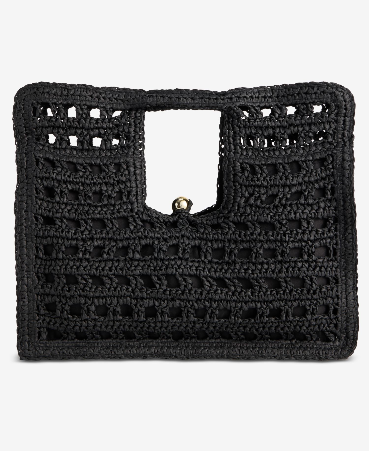 Square Straw Tote Bag