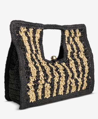 I.N.C. International Concepts Square Straw Tote Bag