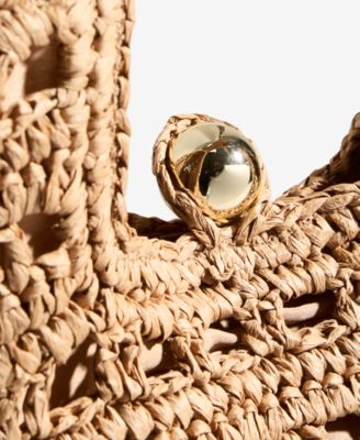 I.N.C. International Concepts Square Straw Tote Bag