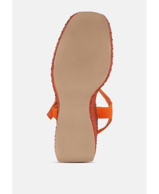 Womens Richness Rhinestones Embellished Ultra High Wedge Sandals