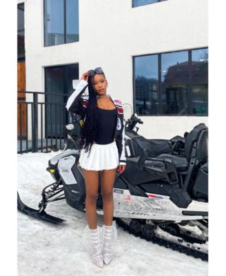 Womens princess organza wrapped style heeled ankle boots