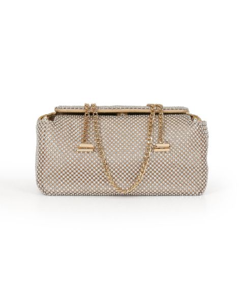 Женский клатч Jewel Badgley Mischka Juniper Crystal Vintage Inspired Clutch, цвет: Золотой