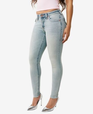 Women's Jennie Mid Rise Skinny Big T Flap Jeans