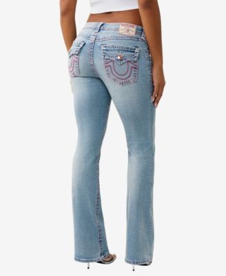 Women's Becca Mid Rise Bootcut Super T Flap Jeans