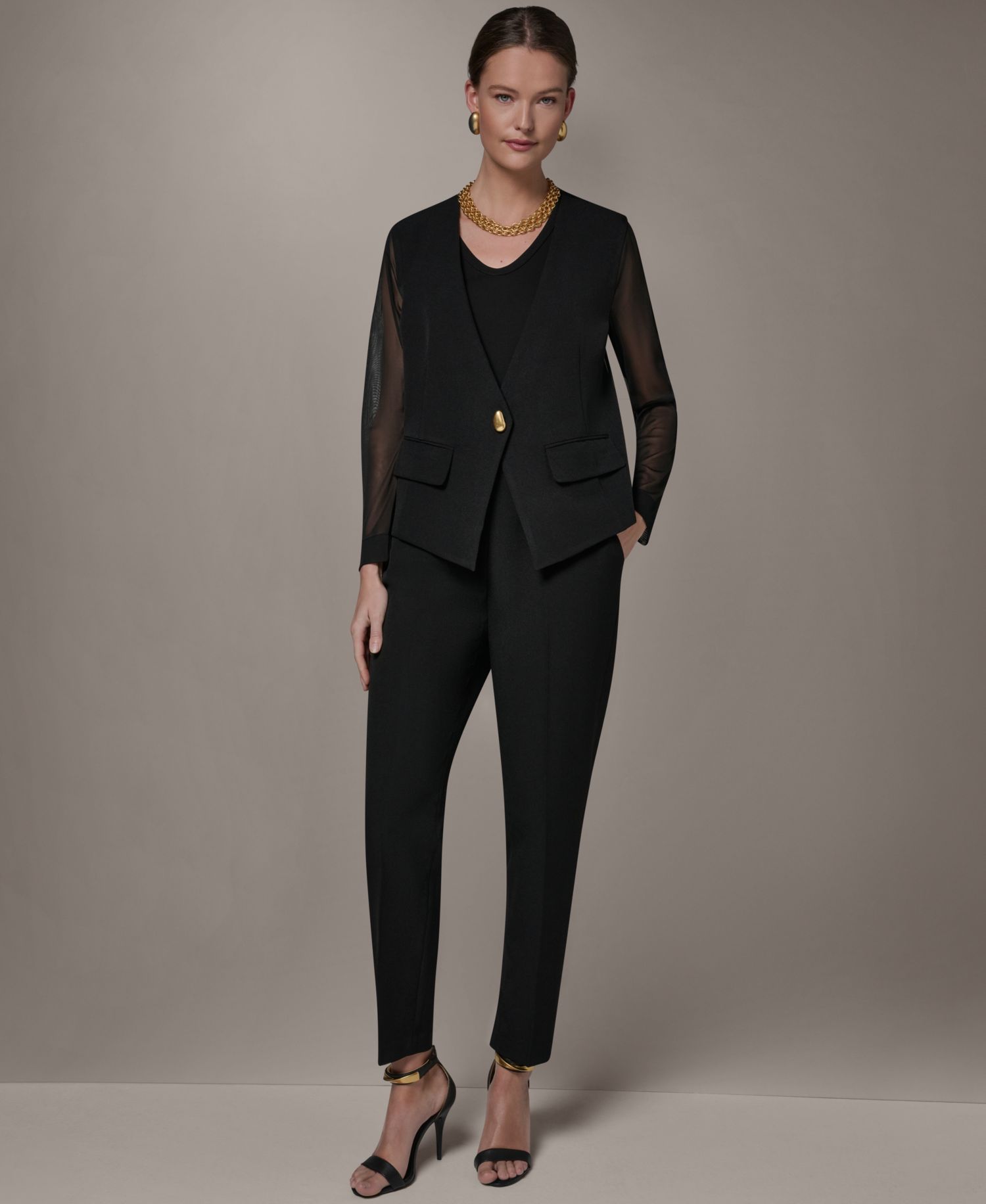 Women's One-Button Blazer