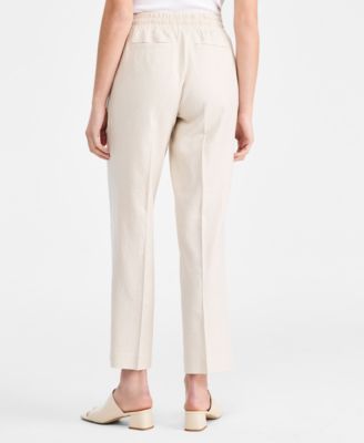 Women's Linen-Blend Pull-On Pants