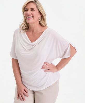 Women's Cowlneck Dolman-Sleeve Top, Macy's Exclusive