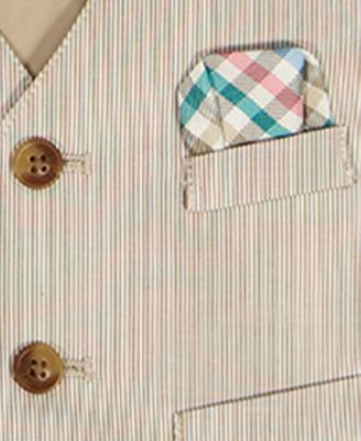 Baby Boys' Mini Stripe Vest, Shirt and Shorts, 3-Piece Set