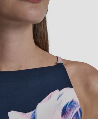 Women's Sleeveless Square Neck Sheath Dress