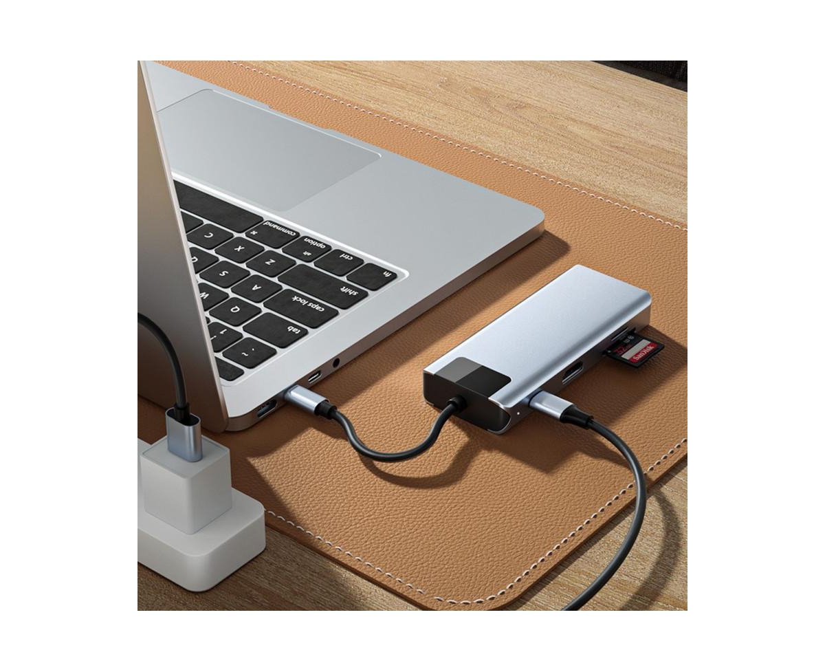Risokeys 6-in-1 Usb-c Hub with 4K Hdmi, 100W Pd Charging & 5Gbps Usb 3.0, Ideal for MacBook, iPad Pro & Laptop Users