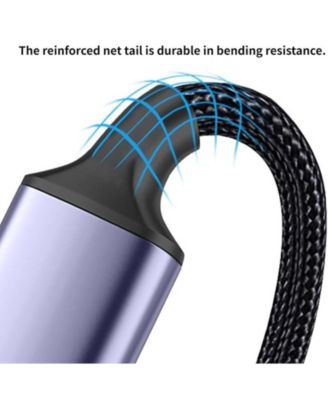 3-Port USB 2.0 Splitter Hub, 1-to-3 Expansion Cable, Braided Durable Data,for Home/Office, Ideal for Remote Workers