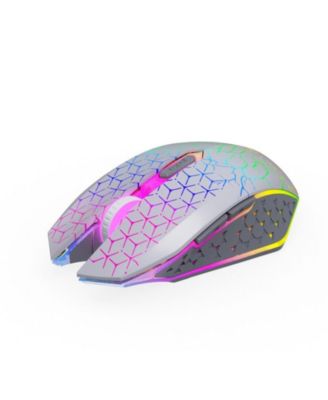 Dual-Mode Wireless Gaming Mouse: 2.4G + BT5.2, 7-Color RGB Glow, Silent & 3-Speed DPI, for Gaming/Office