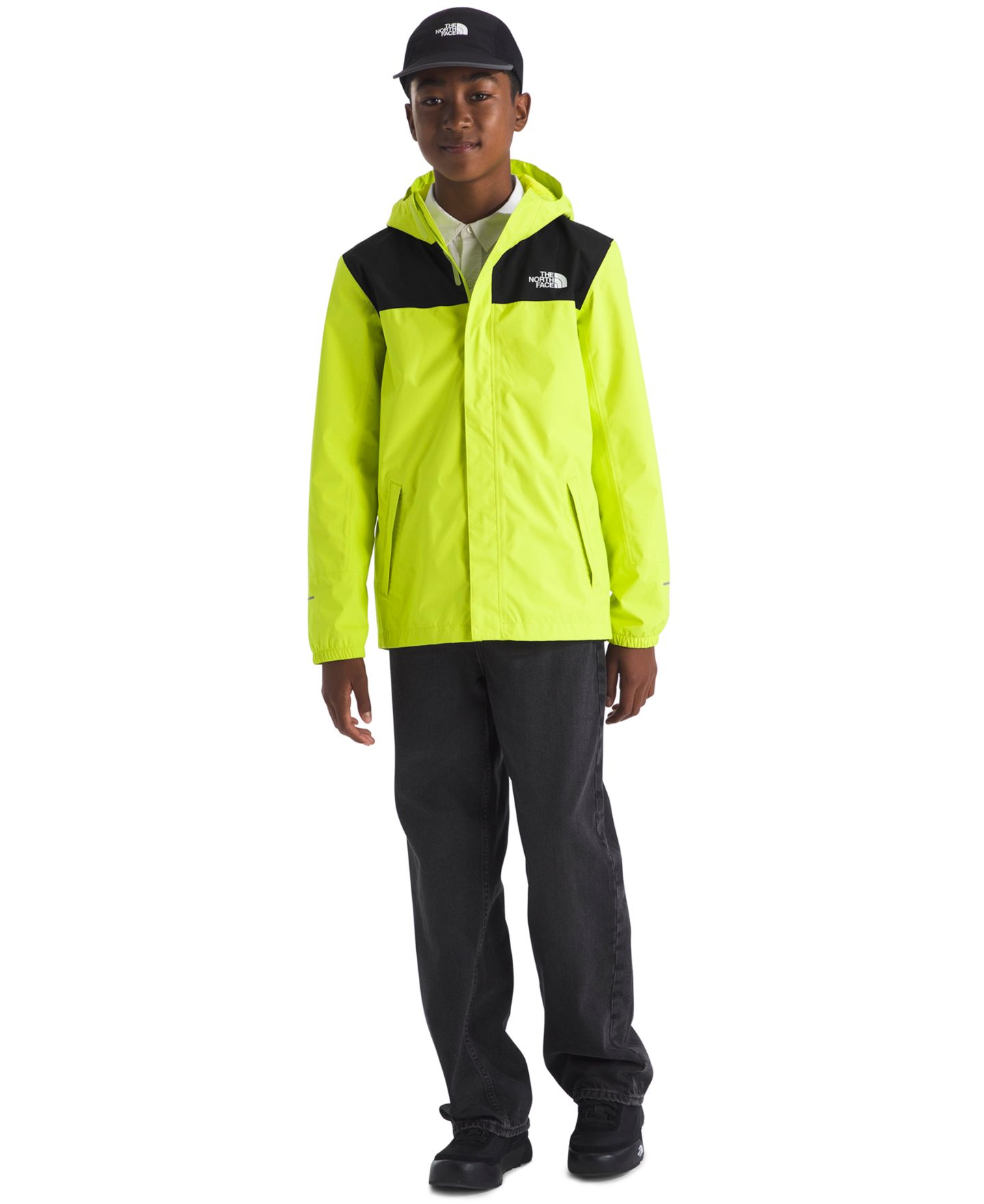 Детская куртка-дождевик The North Face Antora на молнии, 6-20, цвет: Лаймовый — фото 2