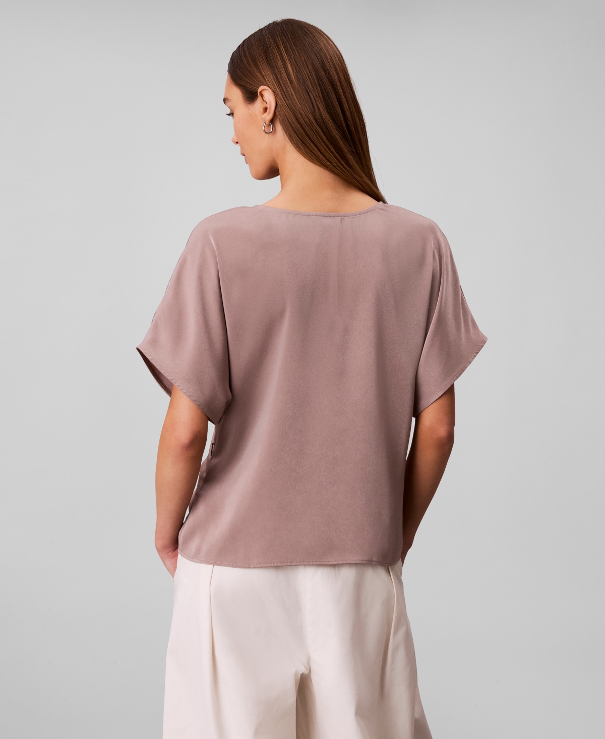 Calvin Klein Women's Short-Sleeve V-Neck Top