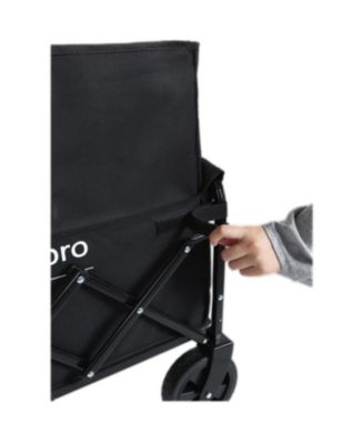 Expandable Dual-Layer Storage Wagon Utility Carts w/ 225LBS Capacity, 360° All-Terrain Wheels