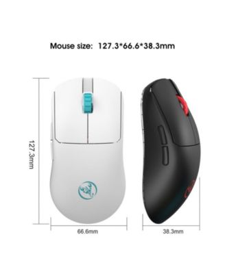 Dual-Mode Wireless Gaming Mouse, Lightweight, 10000 DPI Adjustable, 2.4G+Wired, Rechargeable, for PC, Laptop, Mac,for Gamers