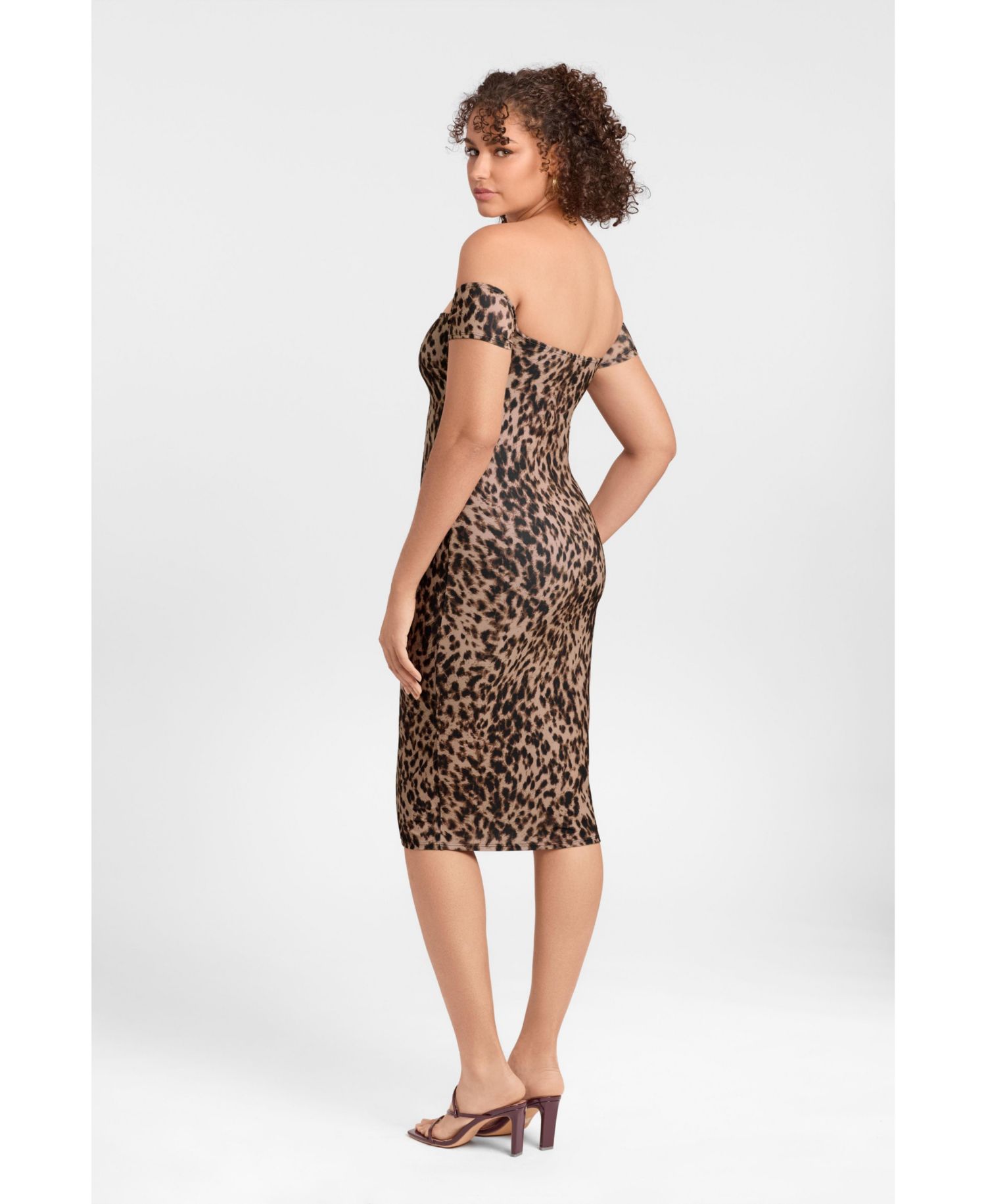 Women's Sculpting Shapewear Midi Dress